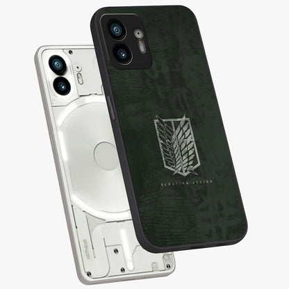 Wings Of Freedom Glass Case displayed in angled mockup highlighting graceful wing design with inspirational aesthetic.