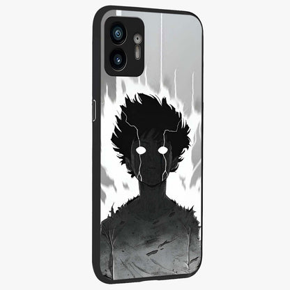 Awakened Inner Rage Glass Case upright view showcasing dramatic artwork with strong expressive aesthetic.