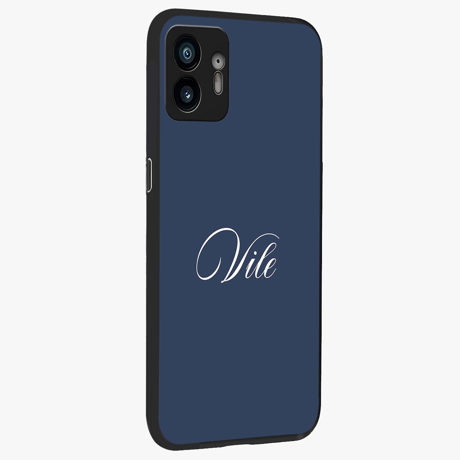 Blue Vintage Floral Pattern Glass Case displayed in angled mockup highlighting classic blue floral pattern and retro aesthetic design.