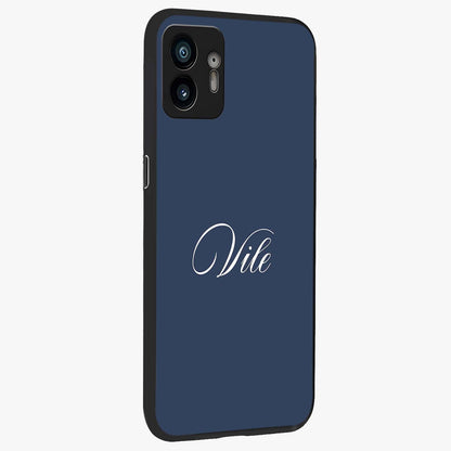Blue Vintage Floral Pattern Glass Case displayed in angled mockup highlighting classic blue floral pattern and retro aesthetic design.