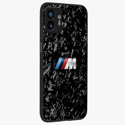 Carbon Speed Mark Glass Case upright view showcasing modern carbon speed graphic with bold automotive theme.