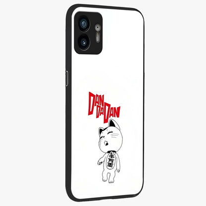 Playful Spirit Charm Glass Case upright view showcasing vibrant charm artwork with fun artistic theme.