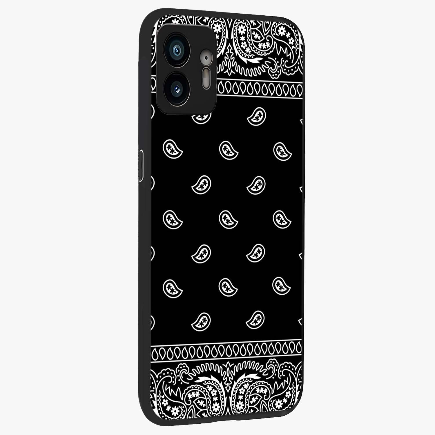 Retro Rebel Threads Glass Case upright view showcasing stylish vintage artwork with bold retro theme.