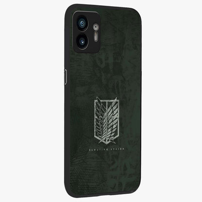Wings Of Freedom Glass Case upright view showcasing powerful wings artwork with freedom themed design.
