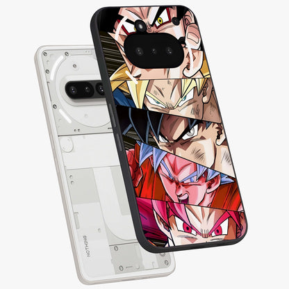 Anime Character Glass Case displayed in angled mockup highlighting colorful anime character illustration.