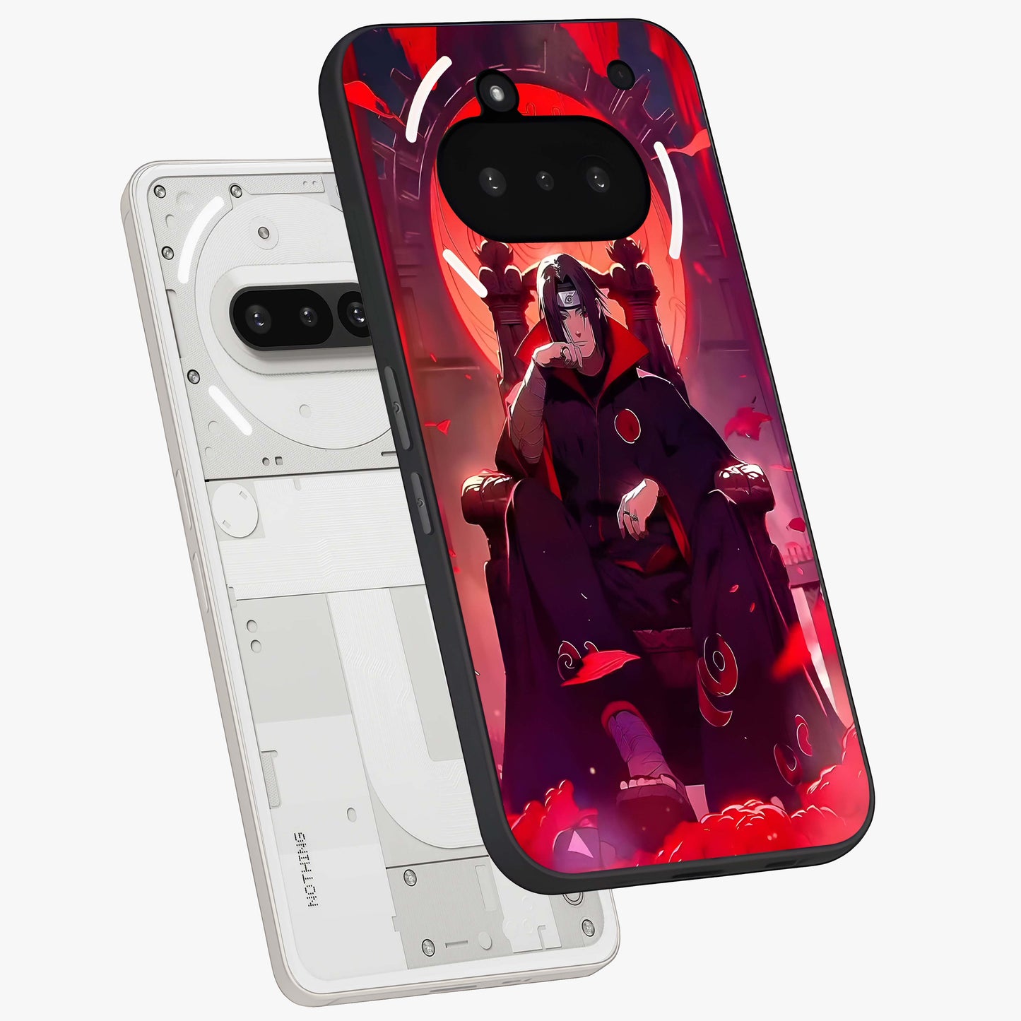 Blood Moon Sovereign Glass Case displayed in angled mockup highlighting dark celestial moon design and dramatic theme.