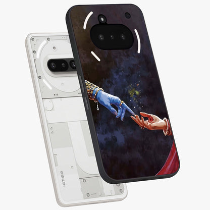 Divine Touch Eternal Glass Case displayed in angled mockup highlighting elegant divine inspired design with calm aesthetic style.