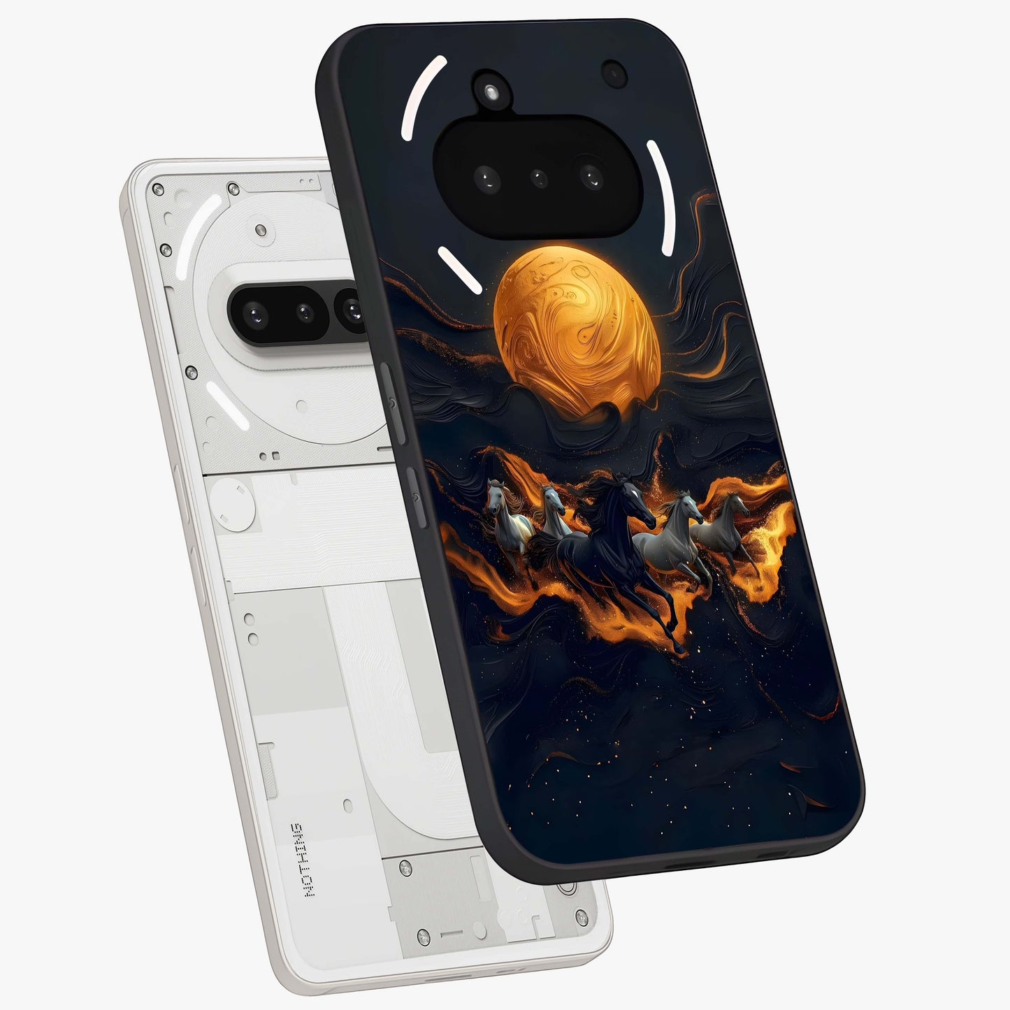 Golden Royal Heritage Glass Case displayed in angled mockup highlighting luxurious heritage design with golden aesthetic style.