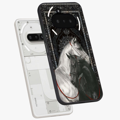 Majestic Ride Legacy Glass Case displayed in angled mockup highlighting sleek vehicle design with bold racing aesthetic.
