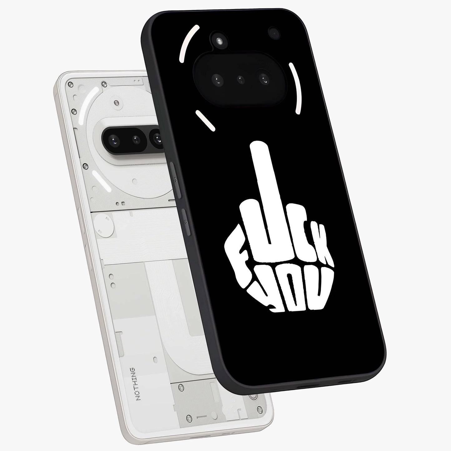 Rebel Mode On Glass Case displayed in angled mockup highlighting edgy text design with modern street aesthetic.