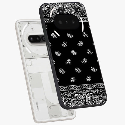 Retro Rebel Threads Glass Case displayed in angled mockup highlighting retro inspired graphic design with rebellious aesthetic.