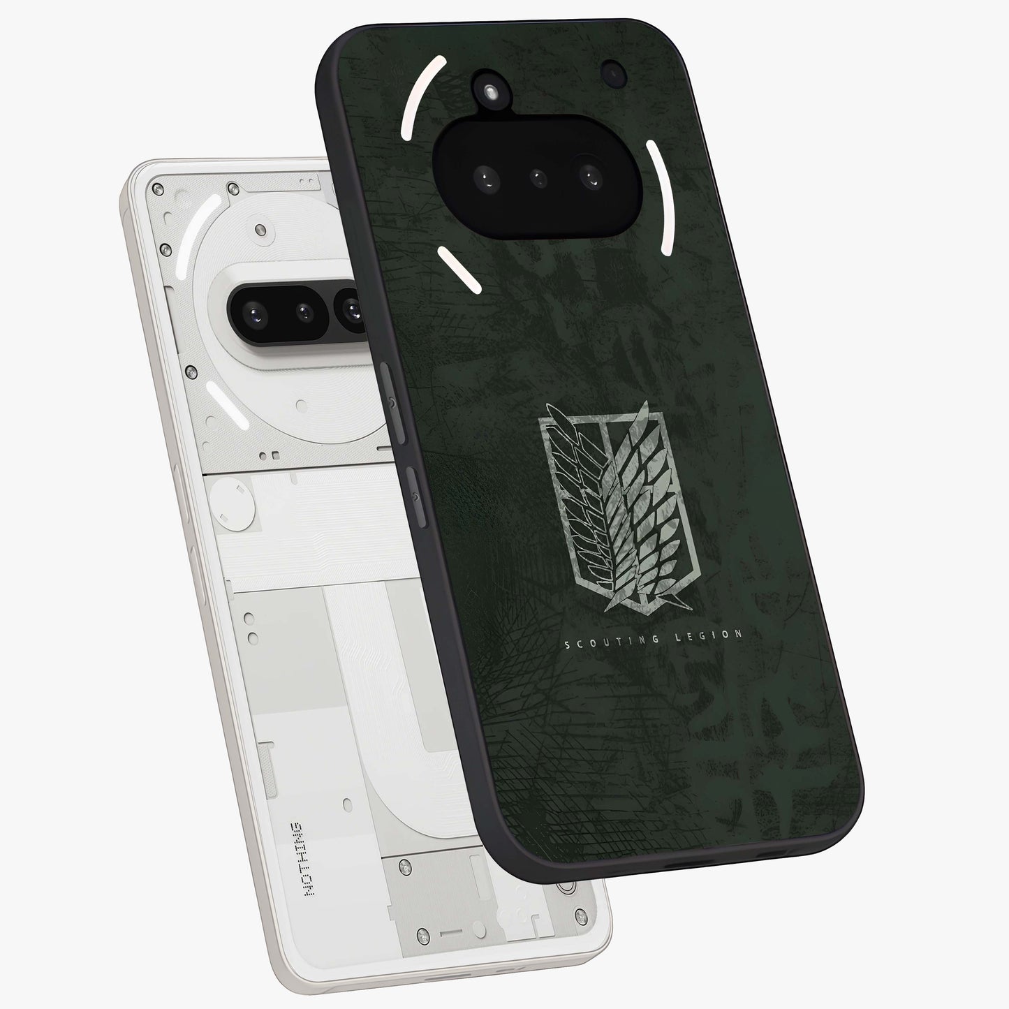 Wings Of Freedom Glass Case displayed in angled mockup highlighting graceful wing design with inspirational aesthetic.