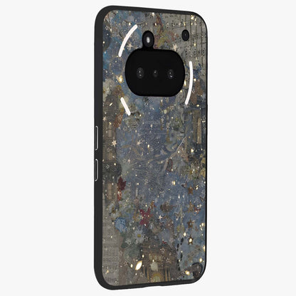 Aesthetic Astrolophia Glass Case upright view showcasing soft aesthetic theme with stylish modern look.