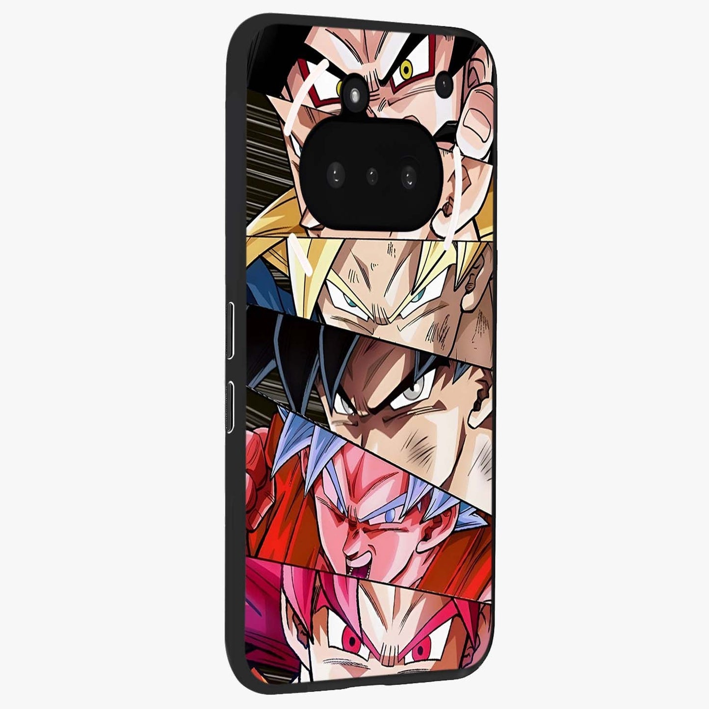 Anime Character Glass Case upright view showcasing expressive anime artwork with bold graphic style.