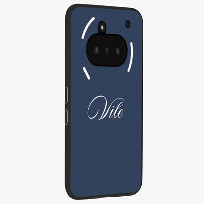 Blue Vintage Floral Pattern Glass Case displayed in angled mockup highlighting classic blue floral pattern and retro aesthetic design.