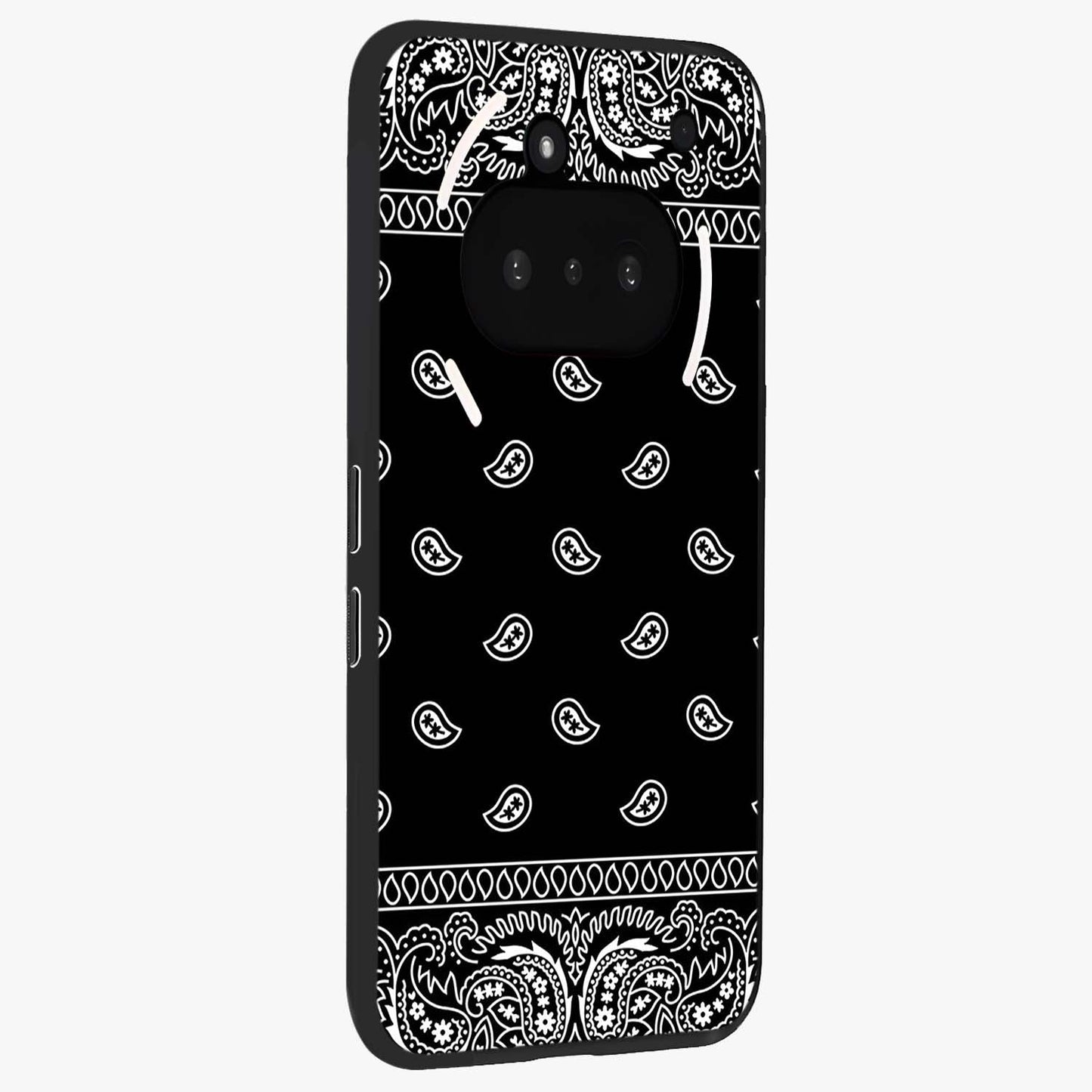 Retro Rebel Threads Glass Case upright view showcasing stylish vintage artwork with bold retro theme.