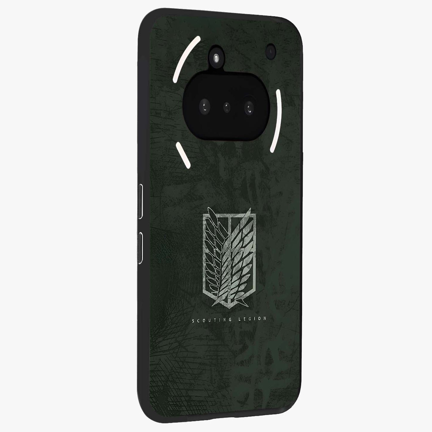 Wings Of Freedom Glass Case upright view showcasing powerful wings artwork with freedom themed design.