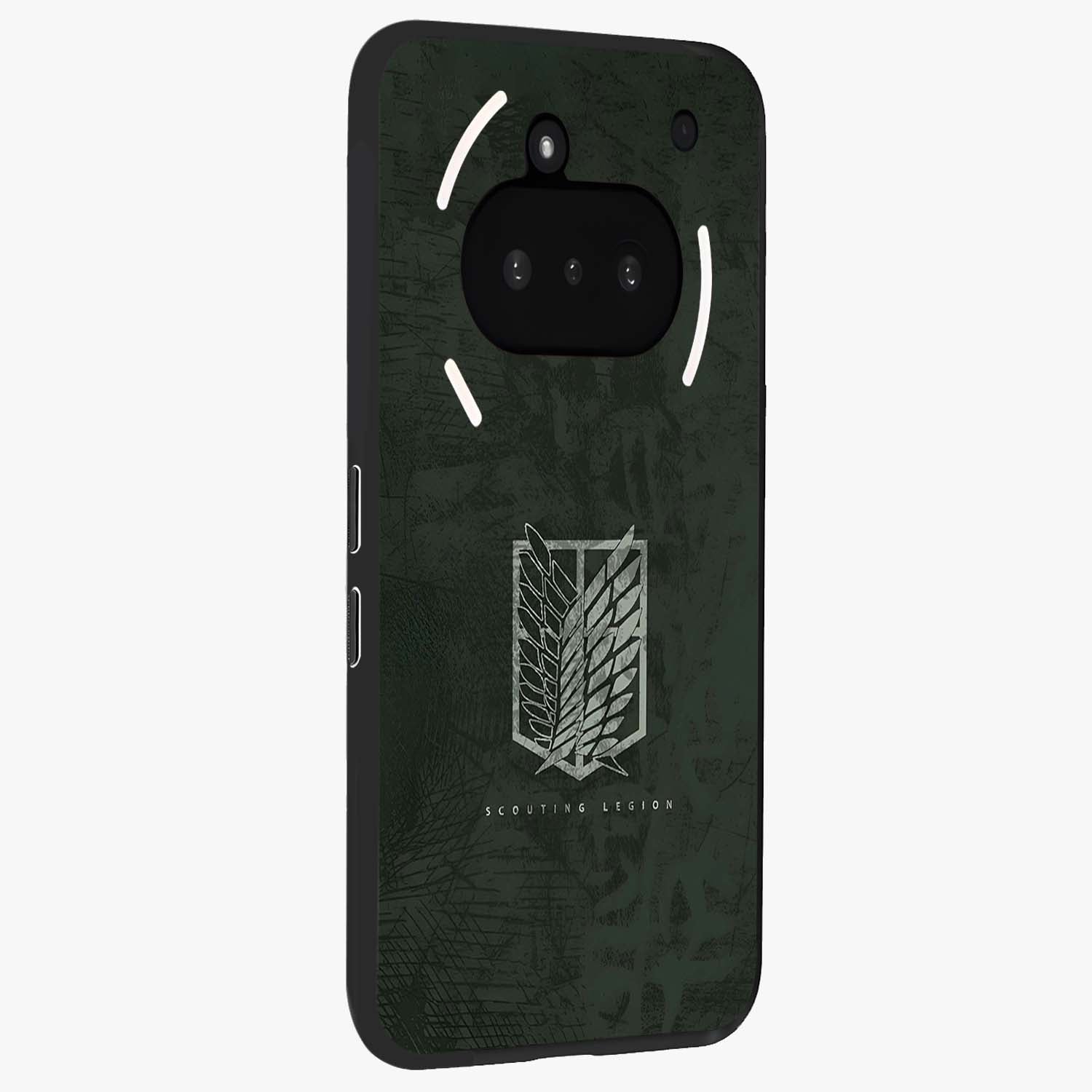 Wings Of Freedom Glass Case upright view showcasing powerful wings artwork with freedom themed design.