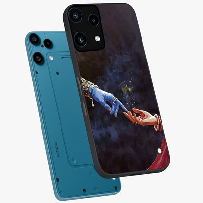 Divine Touch Eternal Glass Case displayed in angled mockup highlighting elegant divine inspired design with calm aesthetic style.