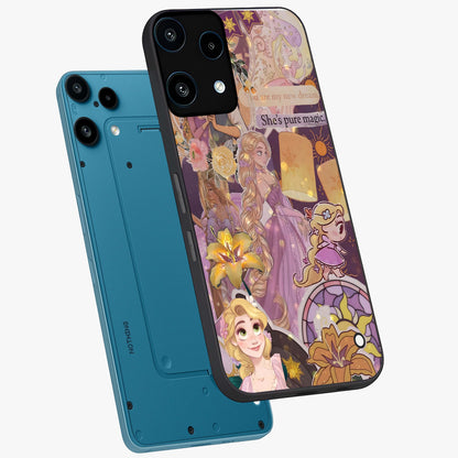 Magical Tangled Dream Glass Case displayed in angled mockup highlighting whimsical fantasy design with magical aesthetic.