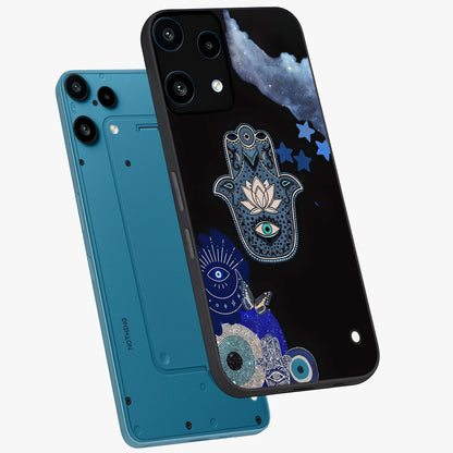 Mystic Hand Aura Glass Case displayed in angled mockup highlighting magical aura design with spiritual aesthetic style.