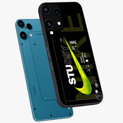 Neon Street Edition Glass Case displayed in angled mockup highlighting vibrant urban design with bold street aesthetic.