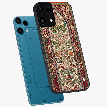 Persian Inspired Glass Case displayed in angled mockup highlighting intricate traditional design with elegant cultural aesthetic.