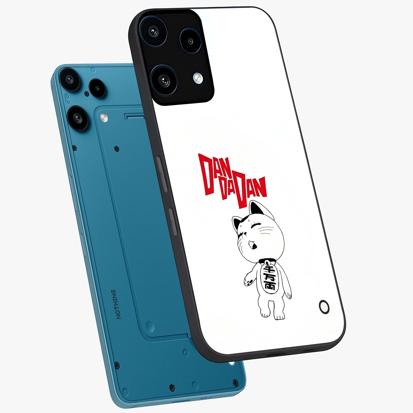 Playful Spirit Charm Glass Case displayed in angled mockup highlighting lively decorative design with playful aesthetic style.