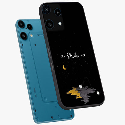 Silent Night Row Glass Case displayed in angled mockup highlighting peaceful evening design with dreamy night aesthetic.