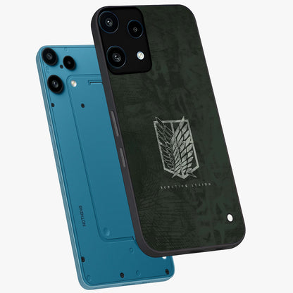 Wings Of Freedom Glass Case displayed in angled mockup highlighting graceful wing design with inspirational aesthetic.