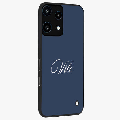 Blue Vintage Floral Pattern Glass Case displayed in angled mockup highlighting classic blue floral pattern and retro aesthetic design.