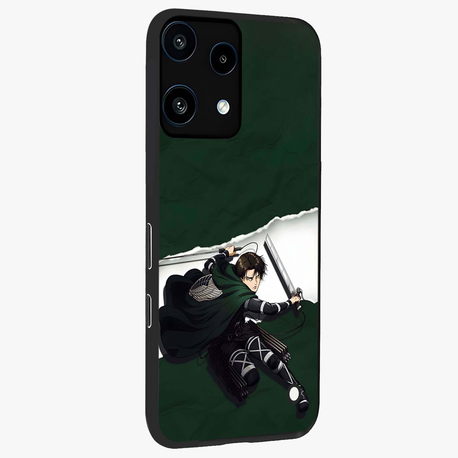 Emerald War Vanguard Glass Case upright view showcasing dramatic warrior artwork with bold fantasy theme.
