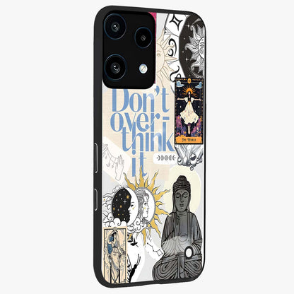 Ethereal Thoughts Glass Case upright view showcasing delicate artistic composition with peaceful dreamy theme.