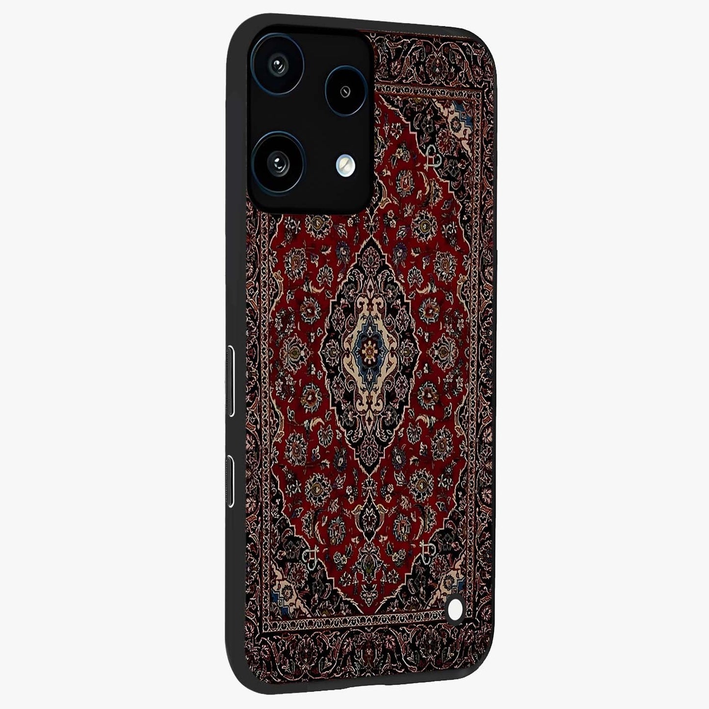Heritage Carpet Royale Glass Case upright view showcasing detailed ornamental artwork with luxurious traditional theme.
