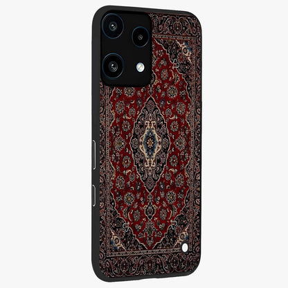 Heritage Carpet Royale Glass Case upright view showcasing detailed ornamental artwork with luxurious traditional theme.