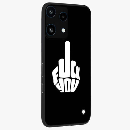 Rebel Mode On Glass Case upright view showcasing striking statement artwork with bold rebellious theme.