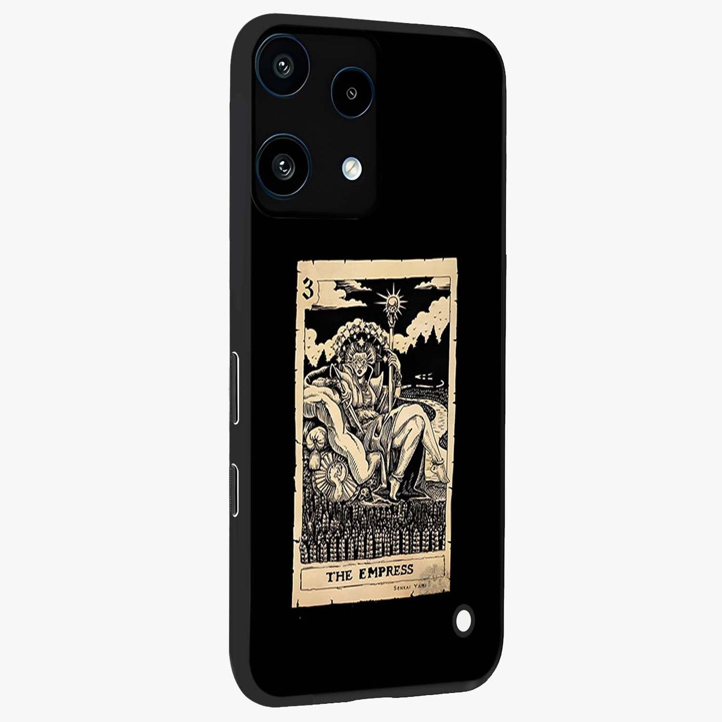 The Empress Glass Case upright view showcasing powerful empress themed artwork with luxurious artistic theme.