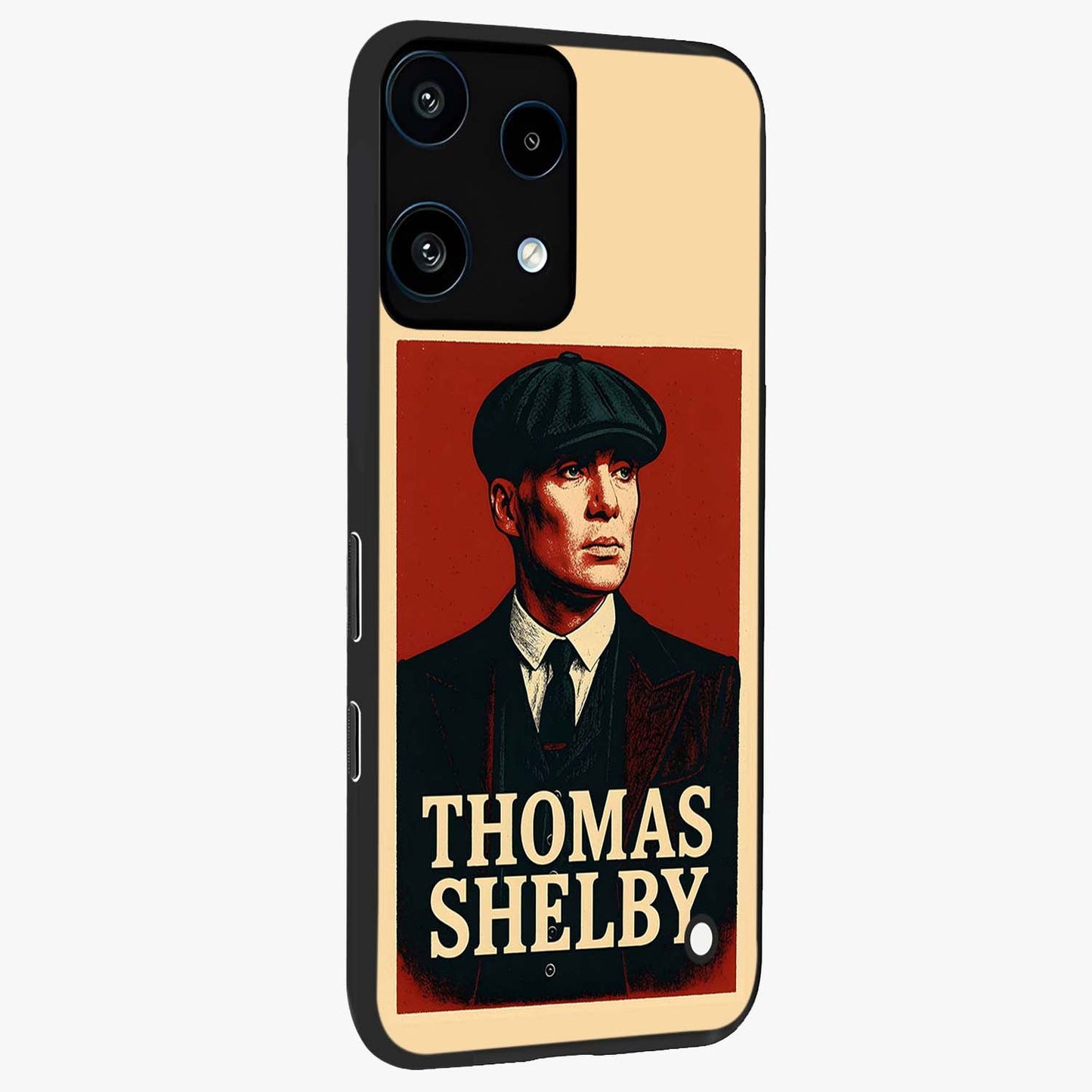 Vintage Mafia Authority Glass Case upright view showcasing dramatic vintage artwork with iconic authority theme.