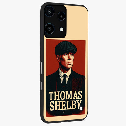Vintage Mafia Authority Glass Case upright view showcasing dramatic vintage artwork with iconic authority theme.