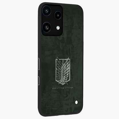 Wings Of Freedom Glass Case upright view showcasing powerful wings artwork with freedom themed design.