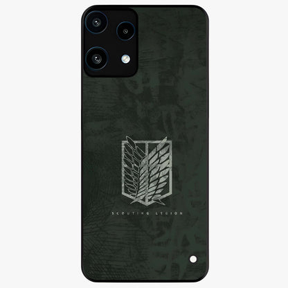Wings Of Freedom Glass Case showing flat back view with symbolic wings artwork and glossy glass finish.
