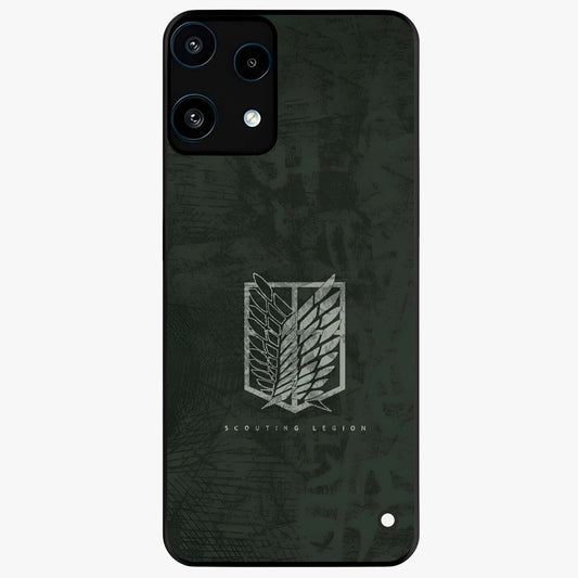 Wings Of Freedom Glass Case showing flat back view with symbolic wings artwork and glossy glass finish.