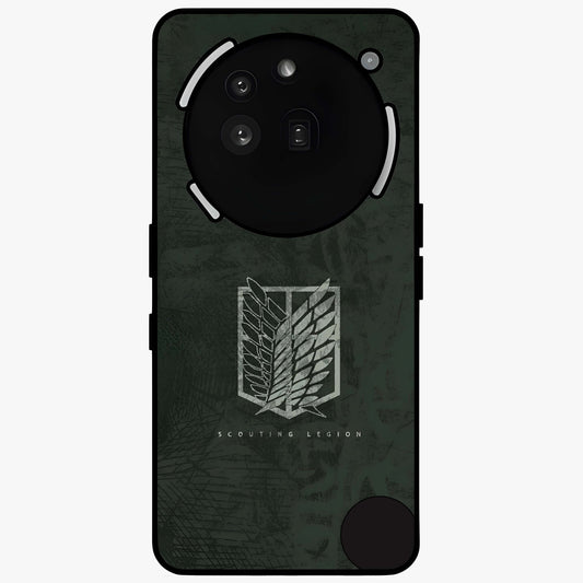 Wings Of Freedom Glass Case showing flat back view with symbolic wings artwork and glossy glass finish.