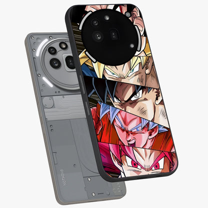 Anime Character Glass Case displayed in angled mockup highlighting colorful anime character illustration.