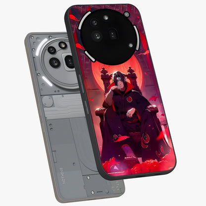 Blood Moon Sovereign Glass Case displayed in angled mockup highlighting dark celestial moon design and dramatic theme.