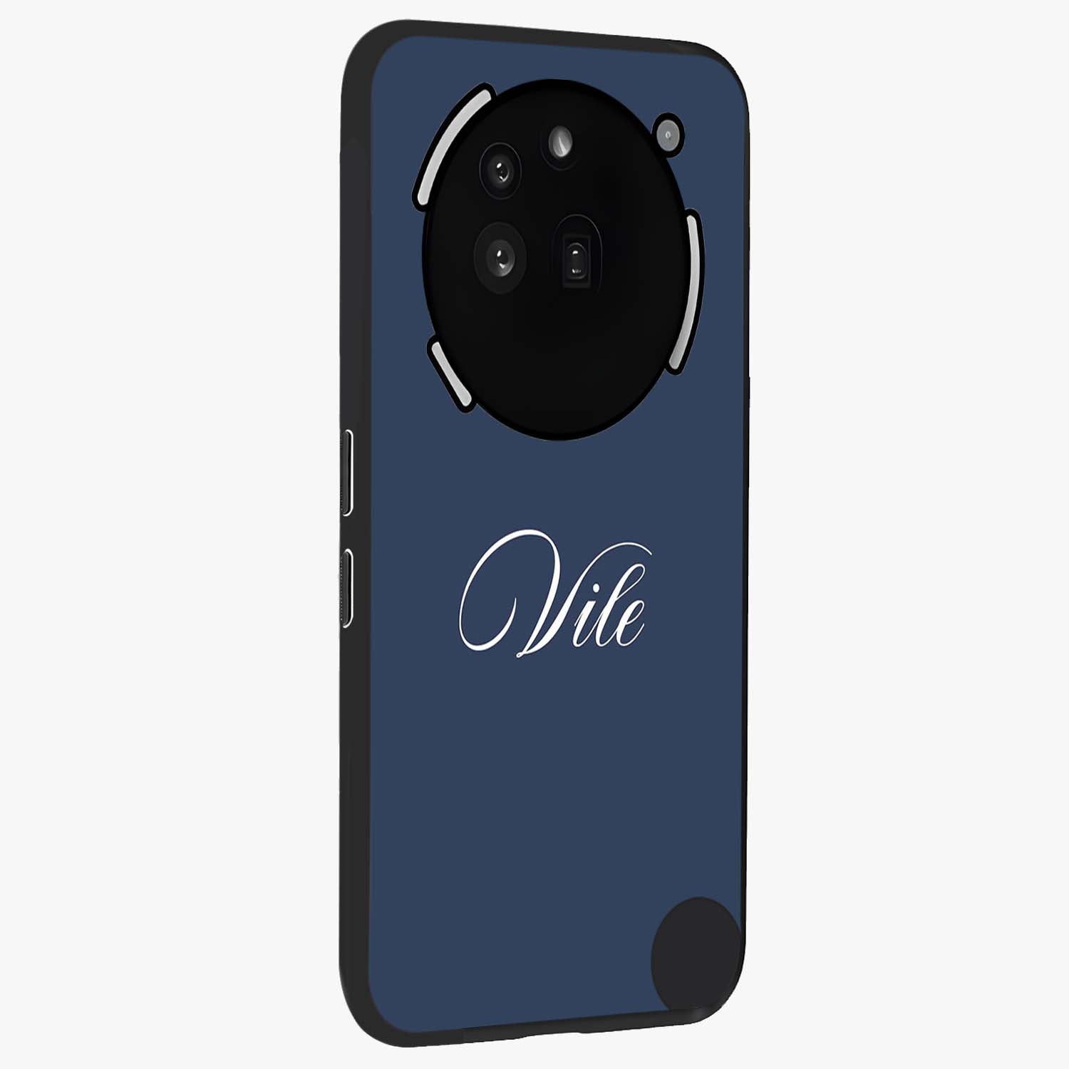 Blue Vintage Floral Pattern Glass Case displayed in angled mockup highlighting classic blue floral pattern and retro aesthetic design.