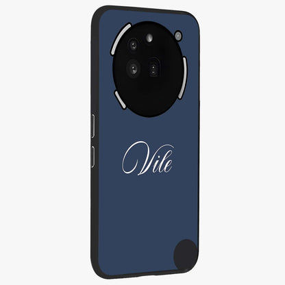 Blue Vintage Floral Pattern Glass Case displayed in angled mockup highlighting classic blue floral pattern and retro aesthetic design.