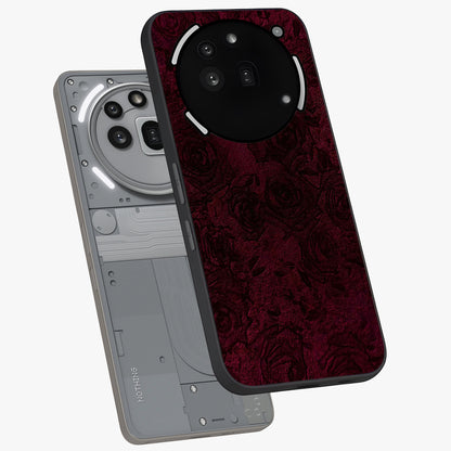 Crimson Fade Flow Glass Case displayed in angled mockup highlighting smooth gradient design with modern aesthetic style.