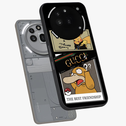 Gucci Play Mashup Glass Case displayed in angled mockup highlighting stylish fashion mashup design with bold aesthetic.