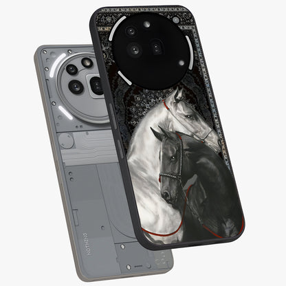 Majestic Ride Legacy Glass Case displayed in angled mockup highlighting sleek vehicle design with bold racing aesthetic.